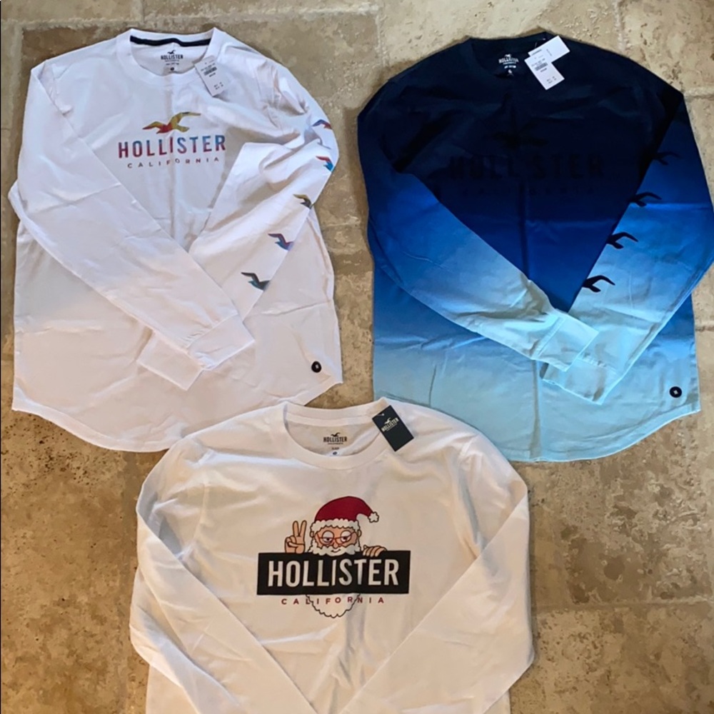 NWT Lot of 3 Men’s Hollister M Long Sleeve Shirts